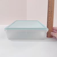Vintage Tupperware Mint Green Rectangular Stack N Stor #290 Cold Cut Keeper 13 x 9 Inch