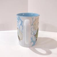 Sea Turtle Ceramic Coffee Tea Mug, Hawaiian Island Heritage Turtle Mug