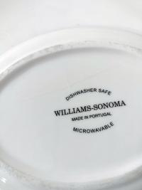 Vintage Williams Sonoma Tuscan Villa Oval Appetizer Plates, Set of Four