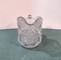Antique Clear Pressed Glass Milk Pitcher, US Glass Company Pennsylvania #15048, Vintage EAPG Vaseline Glass
