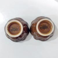 Vintage Home and Garden Party Venetian Brown Glazed Ceramic Bowls, Set of Two, Celebrating Home 16 Ounce Bowls