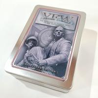 Vintage Anzac Cookies VFW of the United States Collectible Storage Tin, Military Veterans Gift Box