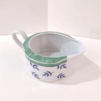 Vintage Villeroy and Boch Switch 3 Country Collection Gravy Pitcher with Blue Bird Lid, German Porcelain Gravy Boat