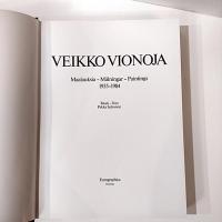 Vintage Veikko Vionoja Paintings First Edition Coffee Table Book, Finnish Artist Works from 1935-1984
