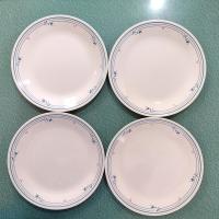 Corelle Country Violets Dinner Plates, Set of Four, 10.25 Inch Corning Corelle Plates