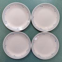 Corelle Country Violets Salad Plates, Set of Four, 8.5 Inch Corning Corelle Plates, Dessert Tapas Plates