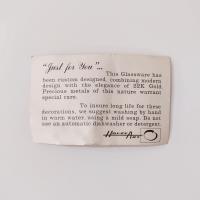 Vintage Montgomery Ward Golden Jubilee 1872-1922 Catalog Whiskey Lowball Rocks Glasses, Houze Art Glasses