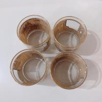 Vintage Montgomery Ward Golden Jubilee 1872-1922 Catalog Whiskey Lowball Rocks Glasses, Houze Art Glasses