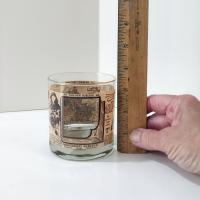 Vintage Montgomery Ward Golden Jubilee 1872-1922 Catalog Whiskey Lowball Rocks Glasses, Houze Art Glasses