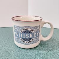 Might be Whiskey Might be Coffee Ceramic Campfire Style Coffee Mug, Oversized 24 Ounce Mug