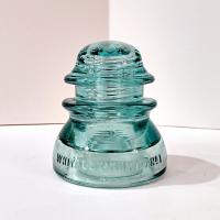 Vintage Green Whitall Tatum No 1 Glass Insulator