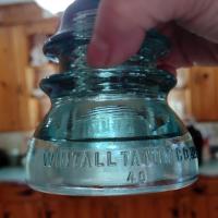 Vintage Green Whitall Tatum No 1 Glass Insulator