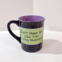 Wizard of Oz Wicked Witch Don't Make Me Call the Flying Monkeys Ceramic Oversized Coffee Tea Mug