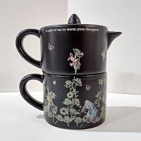 Vintage Hallmark Winnie the Pooh Mini Teapot and Cup, Stackable Tea Pot Mug Set