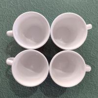Vintage Corelle Red Winter Festival Coffee Tea Mugs, Set of 4, Corning Christmas Drinkware, Holiday Cups with Handles