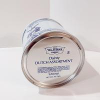 Vintage Valleybrook Farms Dainty Dutch Assortment Windmill Tin, Cylinder Storage Container