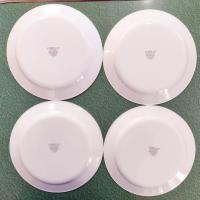 Vintage Corelle Red Winter Festival Dinner Plates, Set of 4, Corning Christmas Servingware, Holiday Dinnerware
