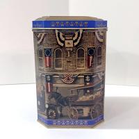 Vintage Retro Wolfgang Candies Mima Mae Collectible Tin, D. E. Wolfgang's Homemade Candies Historical Storage Tin Box
