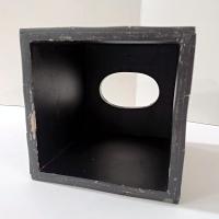 Vintage Rustic Wood Grain Tiled Tissue Box Holder, Wooden Tissue Box Cover, Rustic Natural Decor
