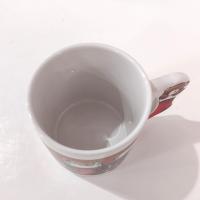 Vintage Christmas Stocking Ceramic Mug, The Luv Mug 1980's Collectible