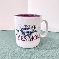Vintage Big Dogs Yes Mom Oversized 28 Ounce Ceramic Coffee Tea Mug, Gift for Mother