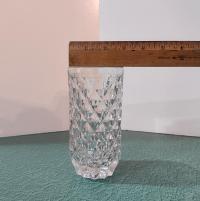 Vintage Fostoria York Highball Glasses, Set of 4, Diamond Optic Heavy Glass 12 Ounce Tumblers
