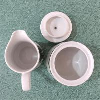 Vintage Yule Tide Ceramic Cream and Sugar Set, Georges Briard Christmas Holiday Dinnerware