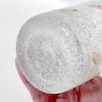 Vintage Hand Blown Millefiori Bubble Glass Highball Tumblers, Set of Four, Crate and Barrel Zazz Glasses