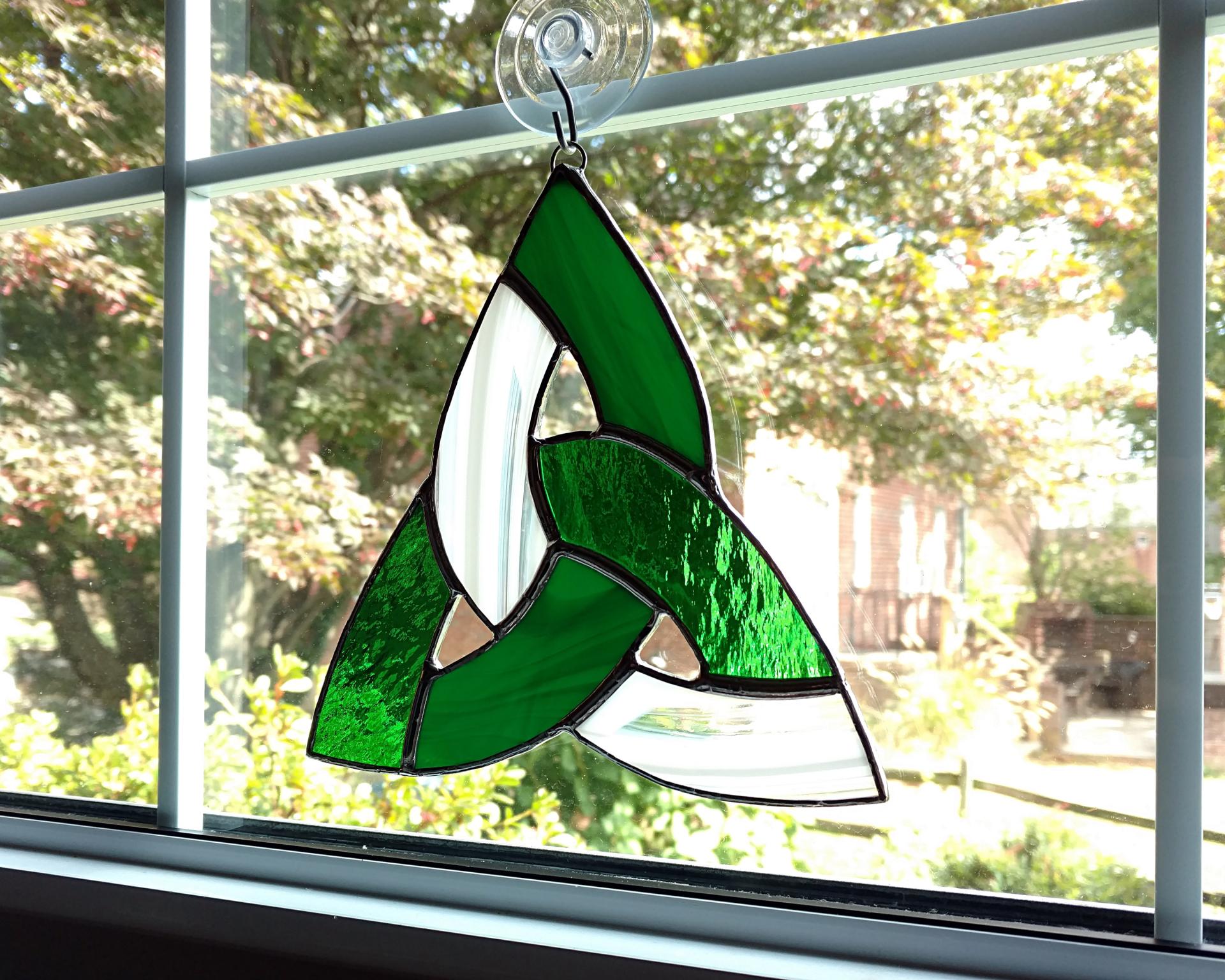 Celtic Knot Stained Glass Suncatcher