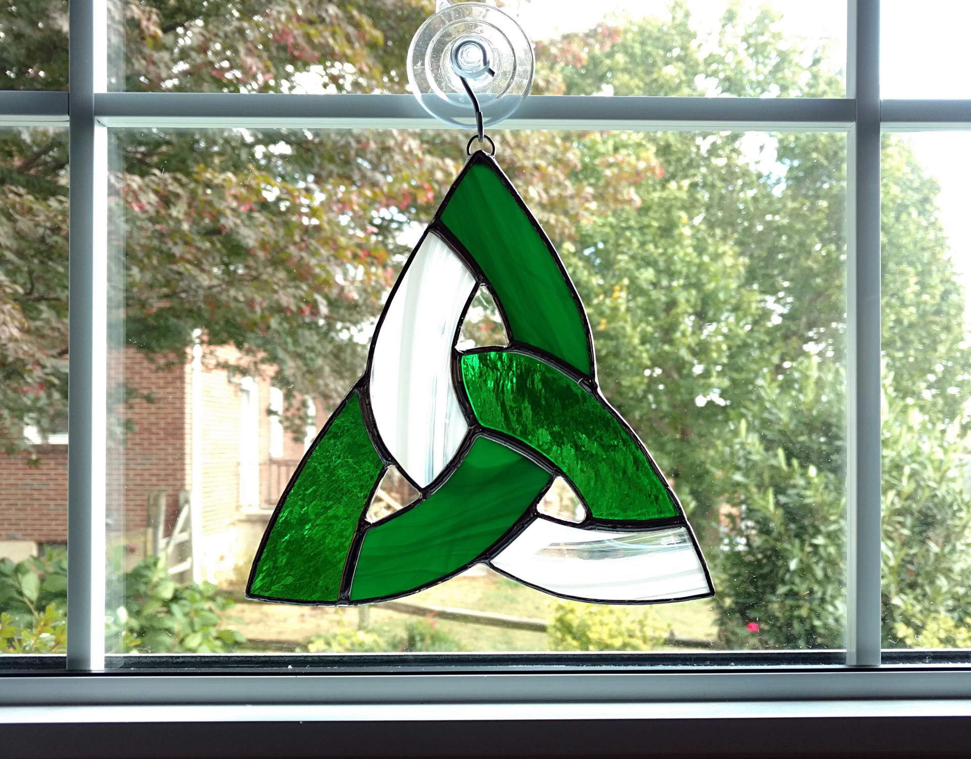 Celtic Knot Stained Glass Suncatcher