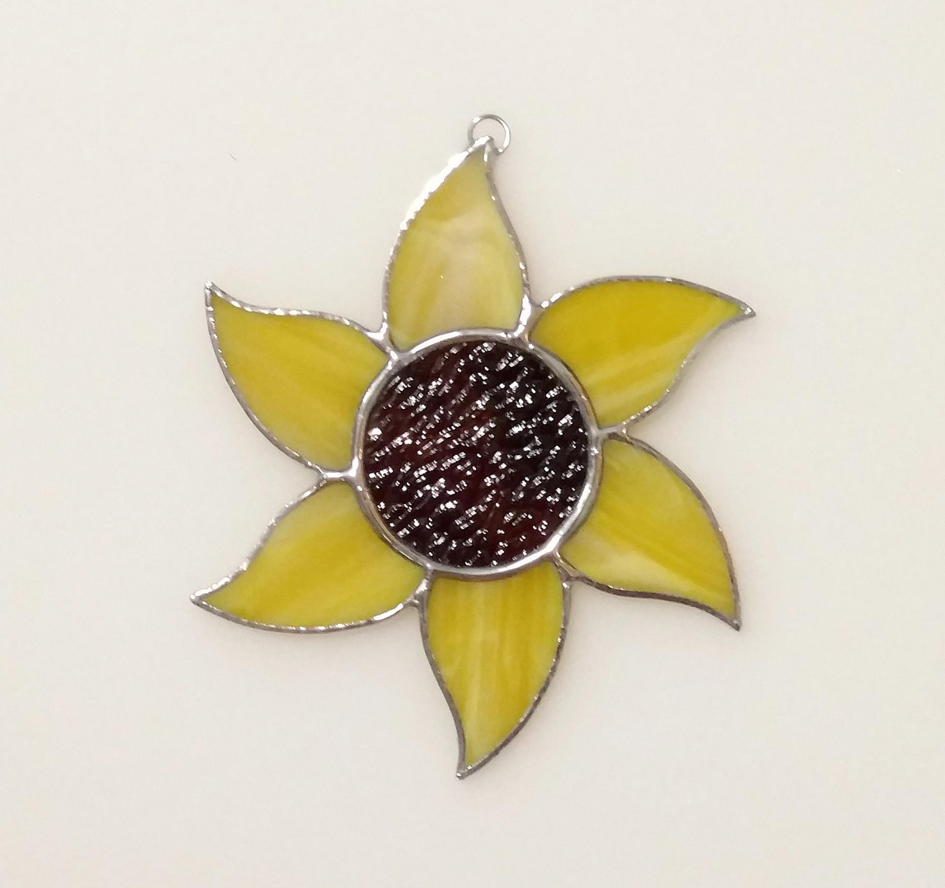 Stained Glass Sunflower Suncatcher