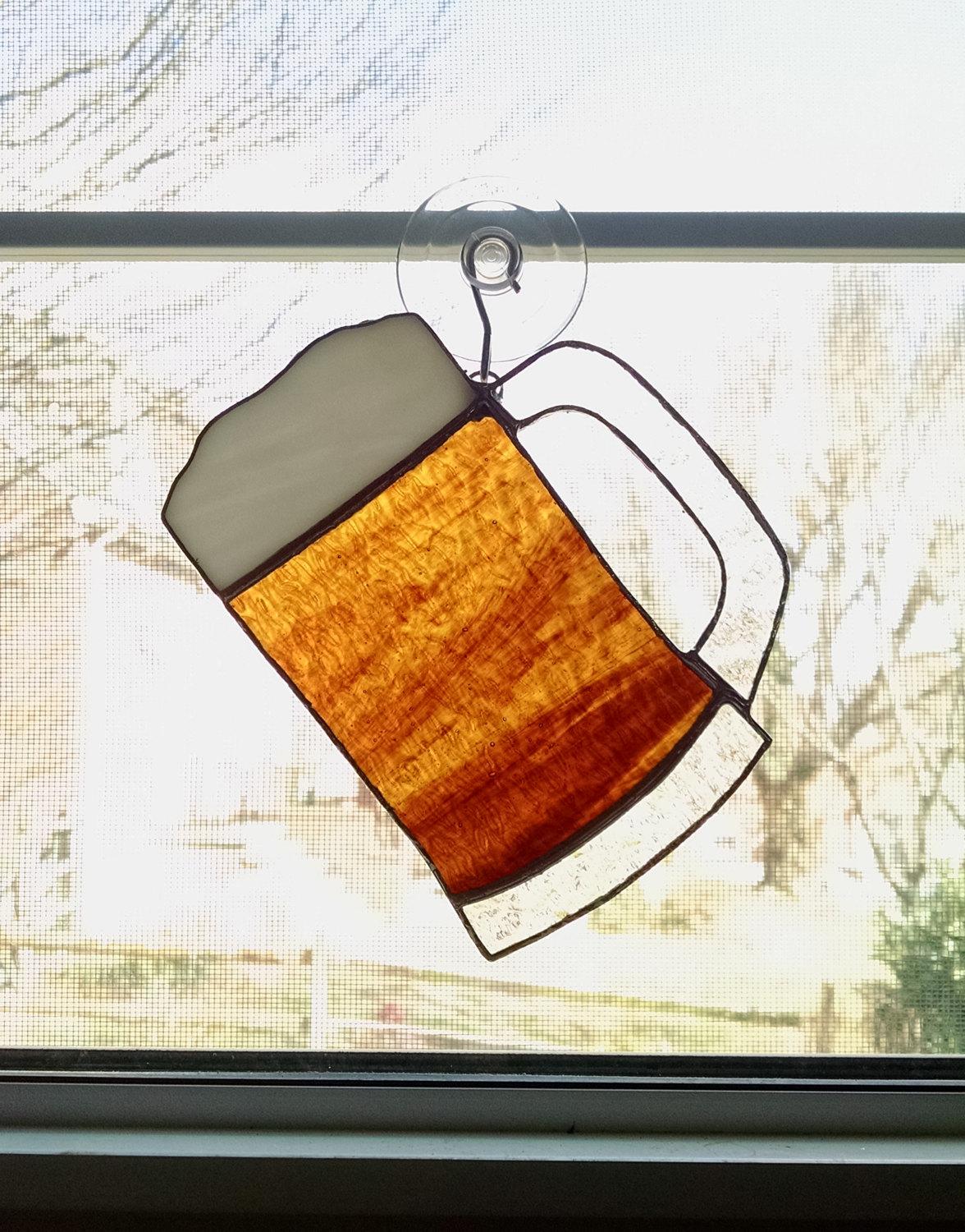 Stained Glass Beer Can