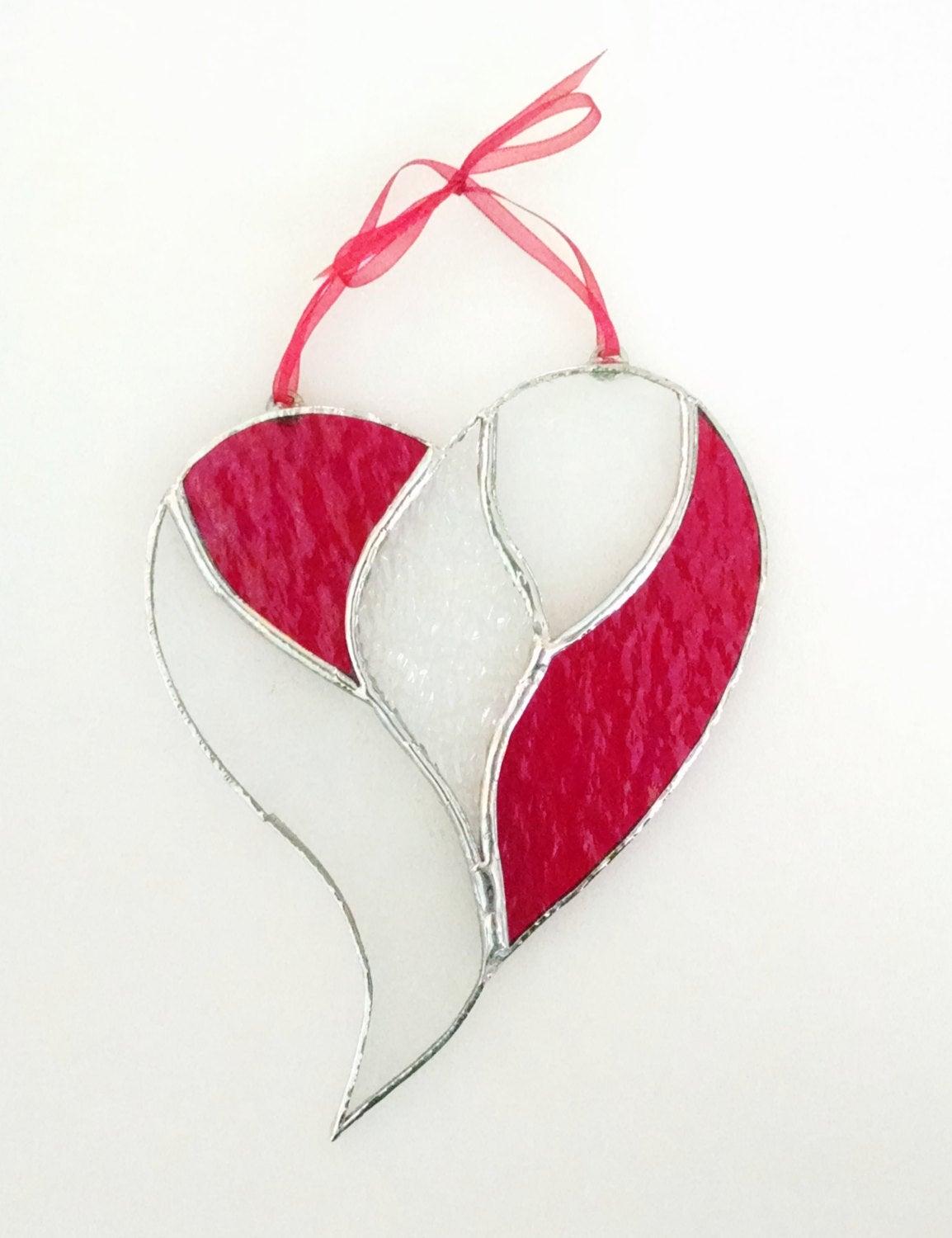 Unity Heart Stained Glass Suncatcher