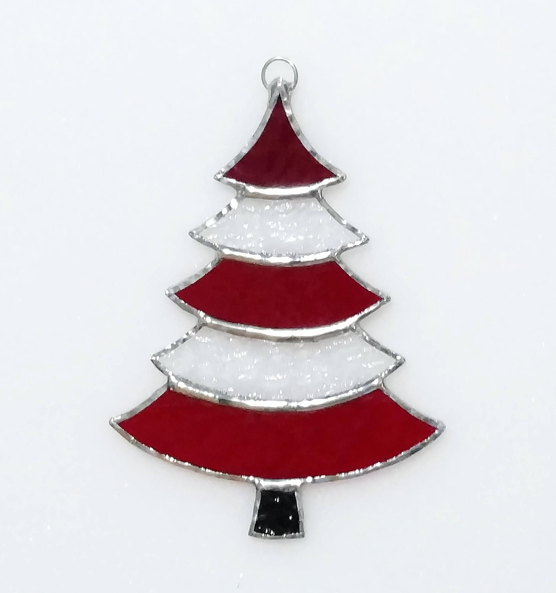 Stained Glass Christmas Tree Suncatcher / Ornament