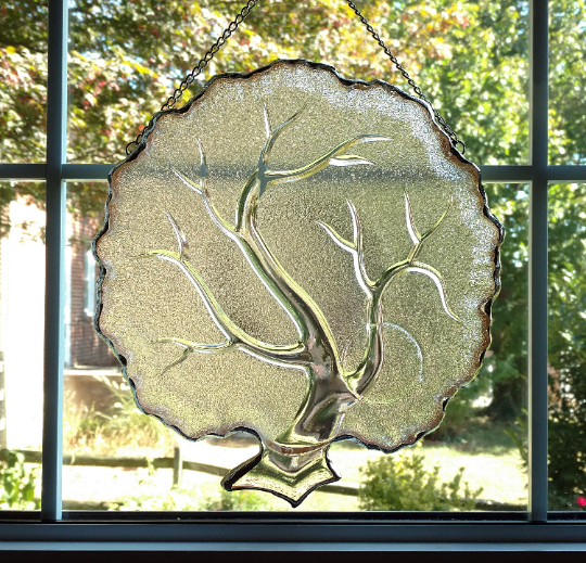 Tree Vintage Plate Window Hanging