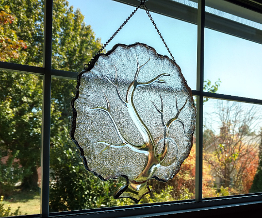 Tree Vintage Plate Window Hanging