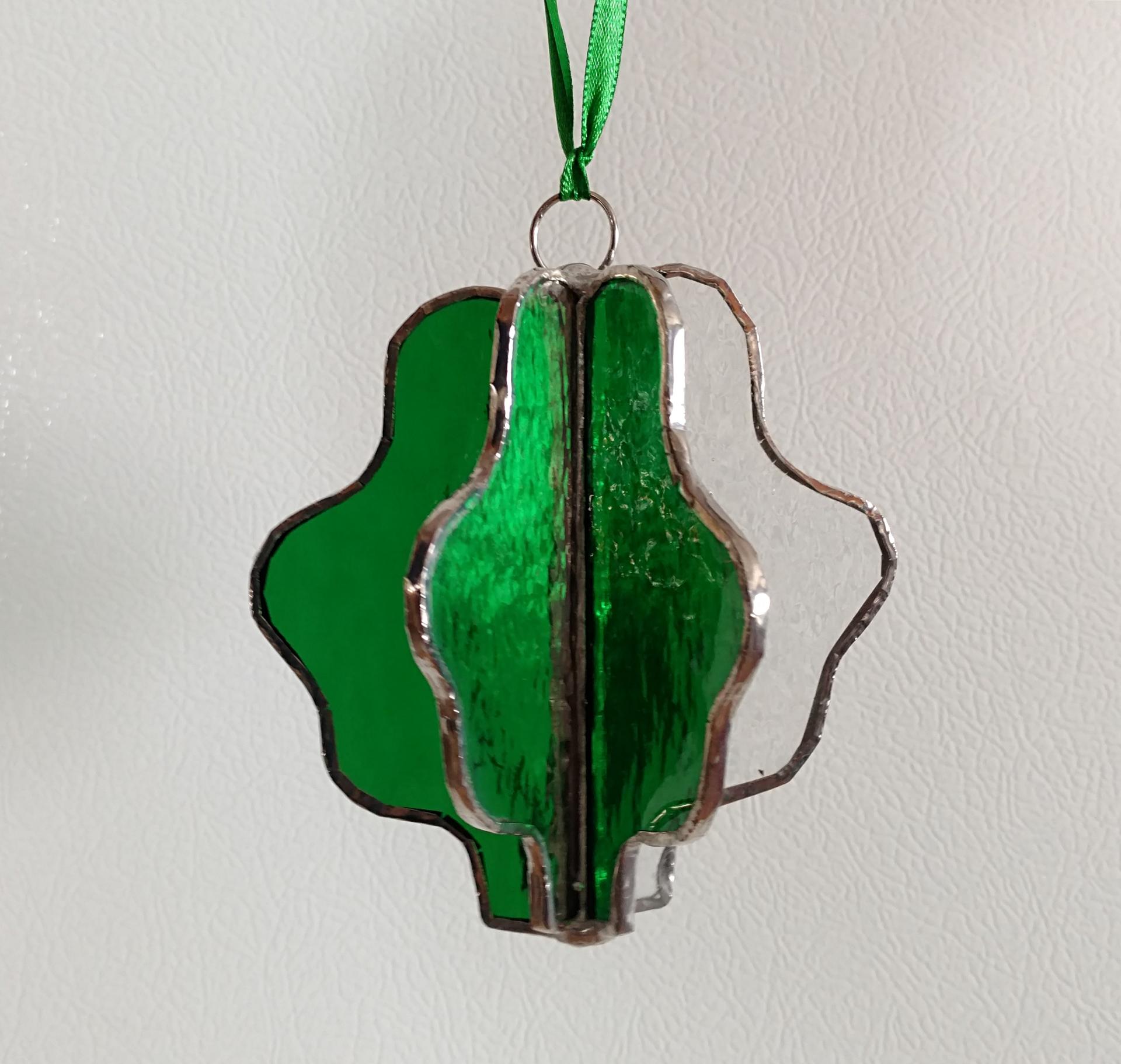 3-D Stained Glass Shamrock Suncatcher