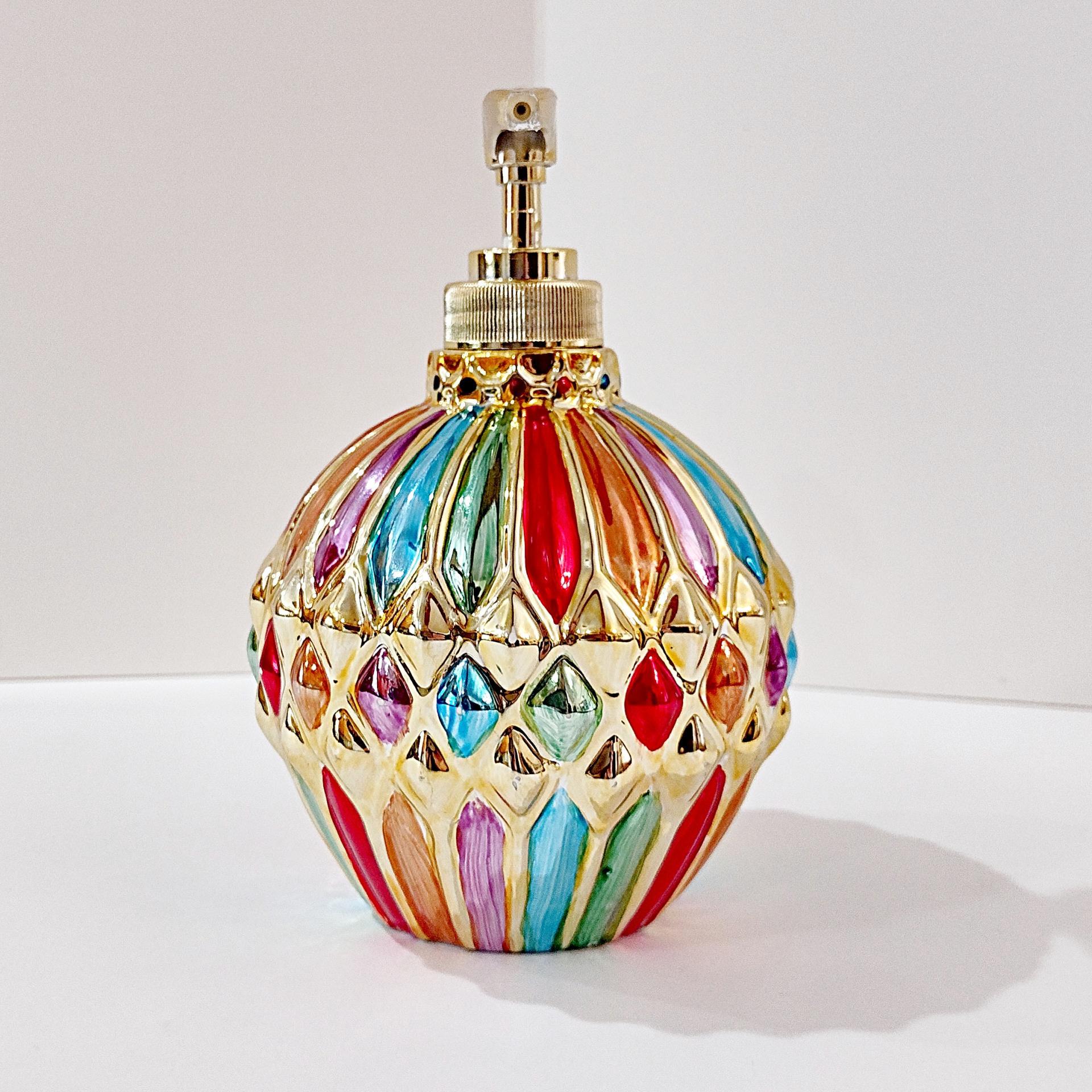 Vintage Allure 1998 Glass Ornament Christmas Holiday Soap Dispenser