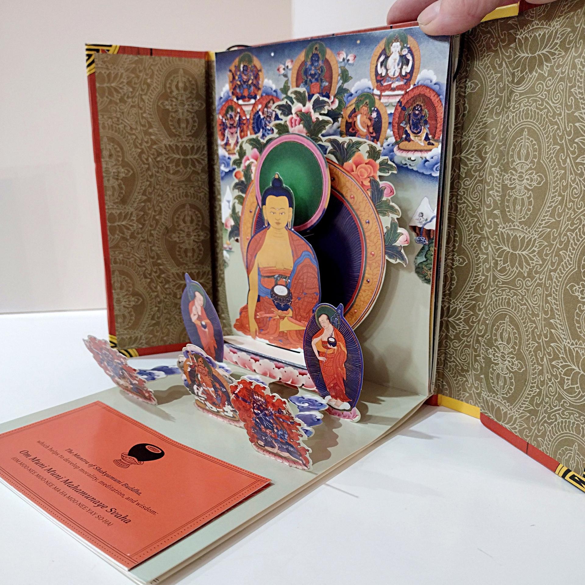 Vintage Tibetan Buddhist Alters Pop-up Book, A Pop-up Gallery of Traditional Art and Wisdom