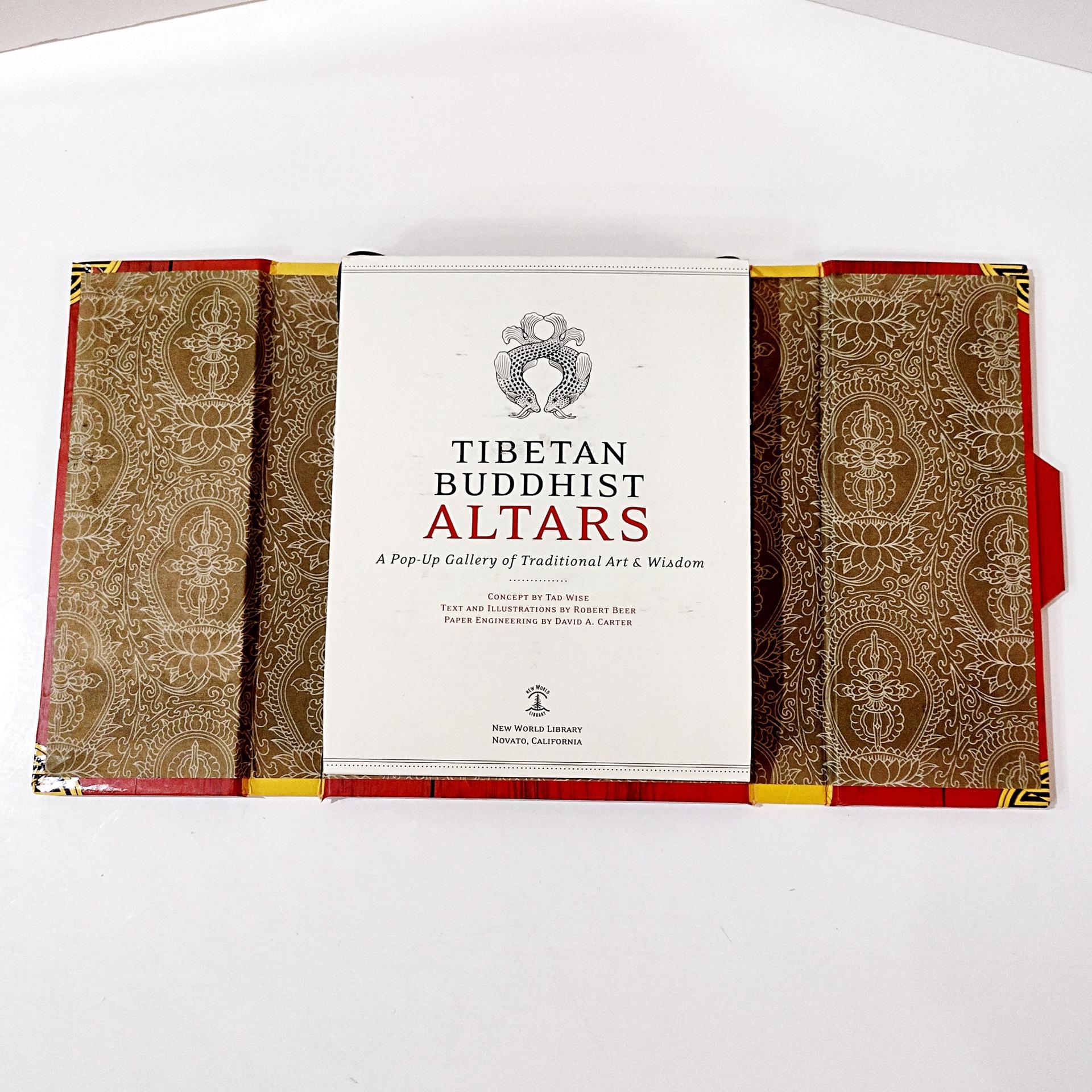 Vintage Tibetan Buddhist Alters Pop-up Book, A Pop-up Gallery of Traditional Art and Wisdom
