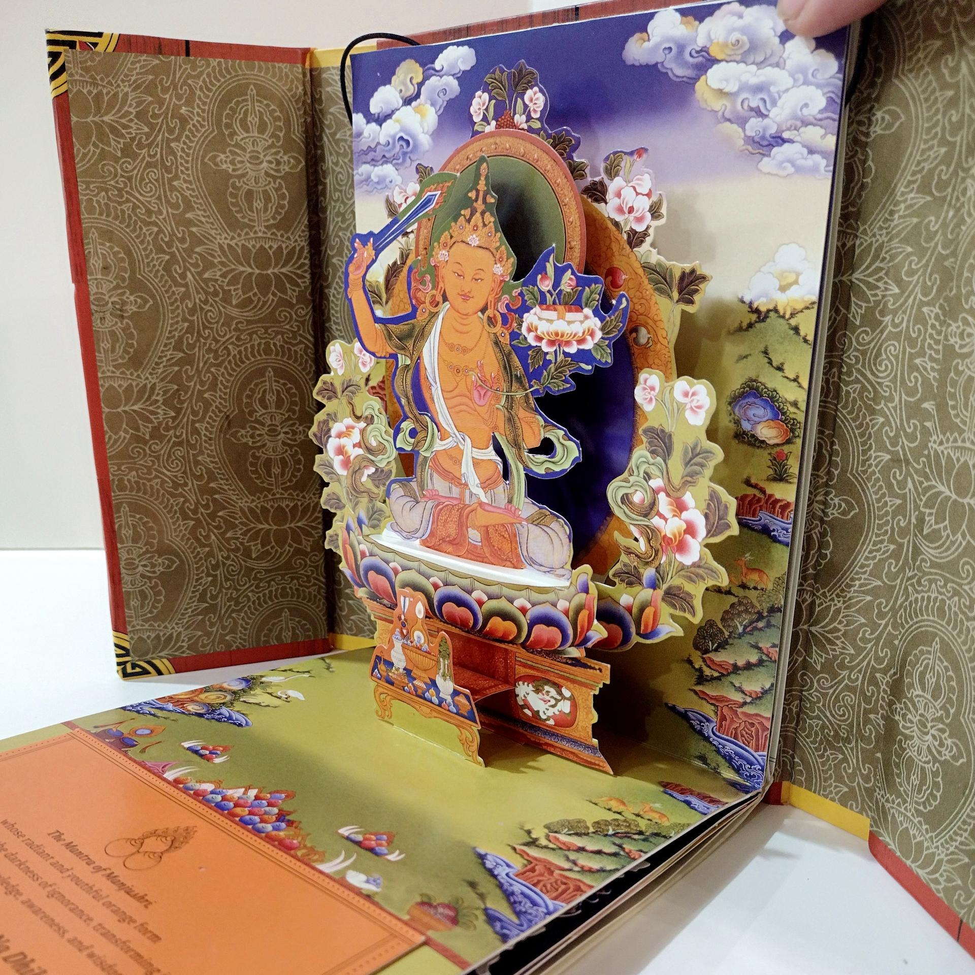 Vintage Tibetan Buddhist Alters Pop-up Book, A Pop-up Gallery of Traditional Art and Wisdom