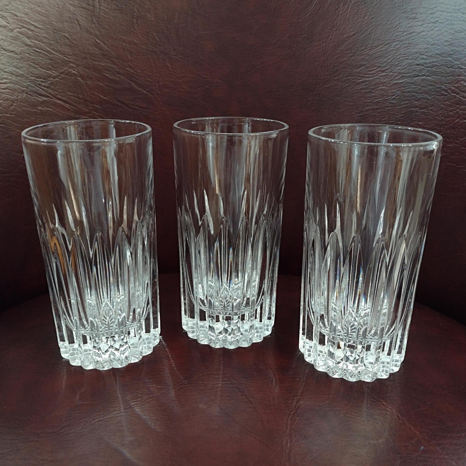 Vintage Gorham Althea Crystal Highball Glasses, Set of Three