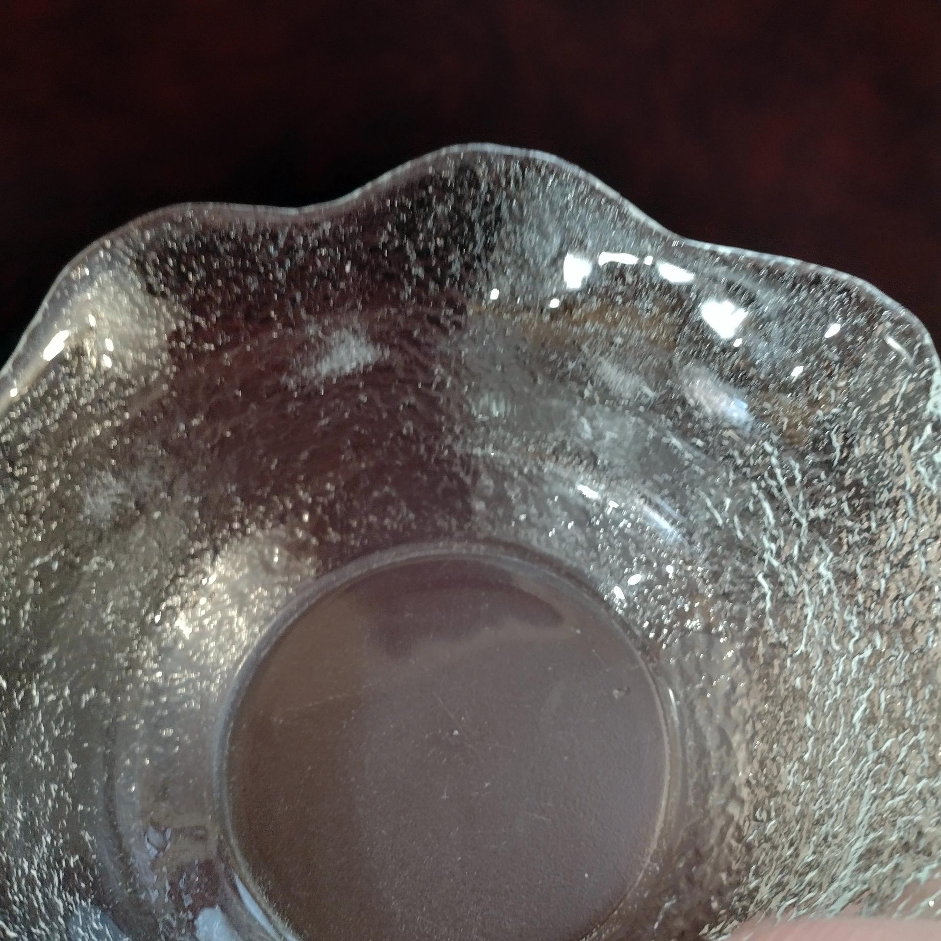 Vintage Arcoroc Salad Soup Cereal Fluted Textured Glass Bowls, Set of 4