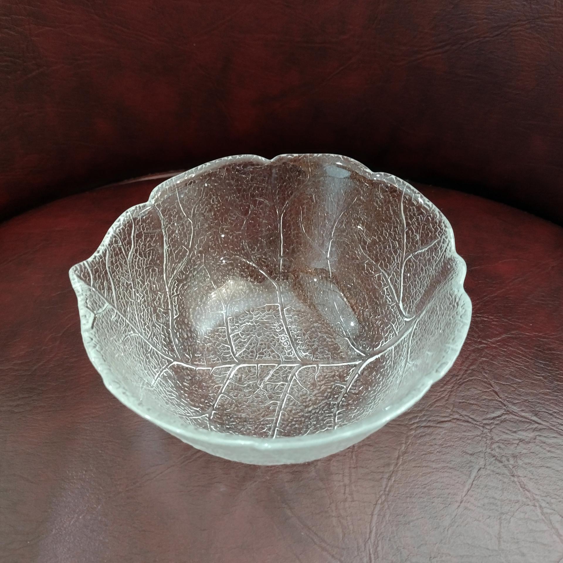 Vintage Arcoroc France Aspen Leaf Five Inch Round Bowls, Set of 4