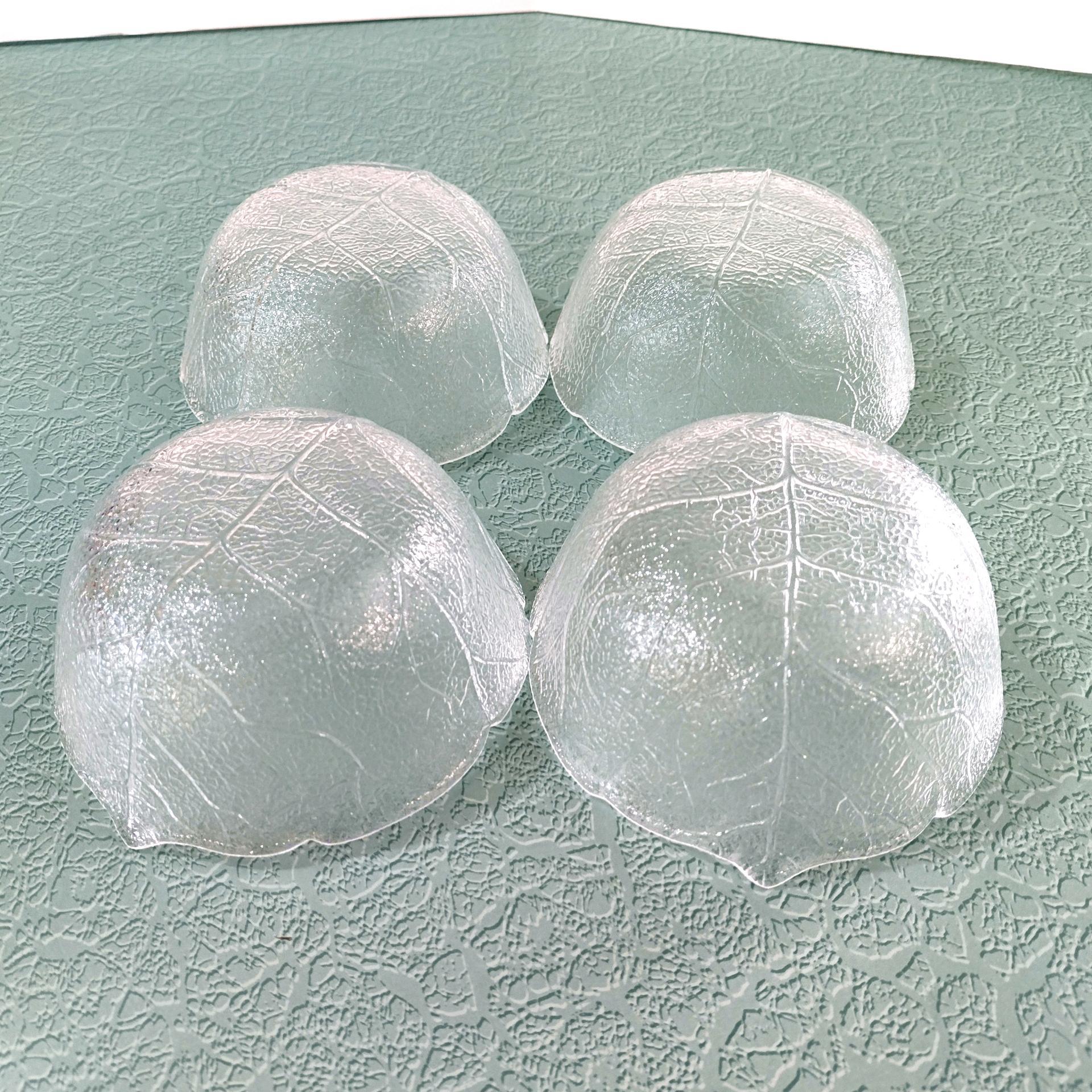 Vintage Arcoroc France Aspen Leaf Five Inch Round Bowls, Set of 4