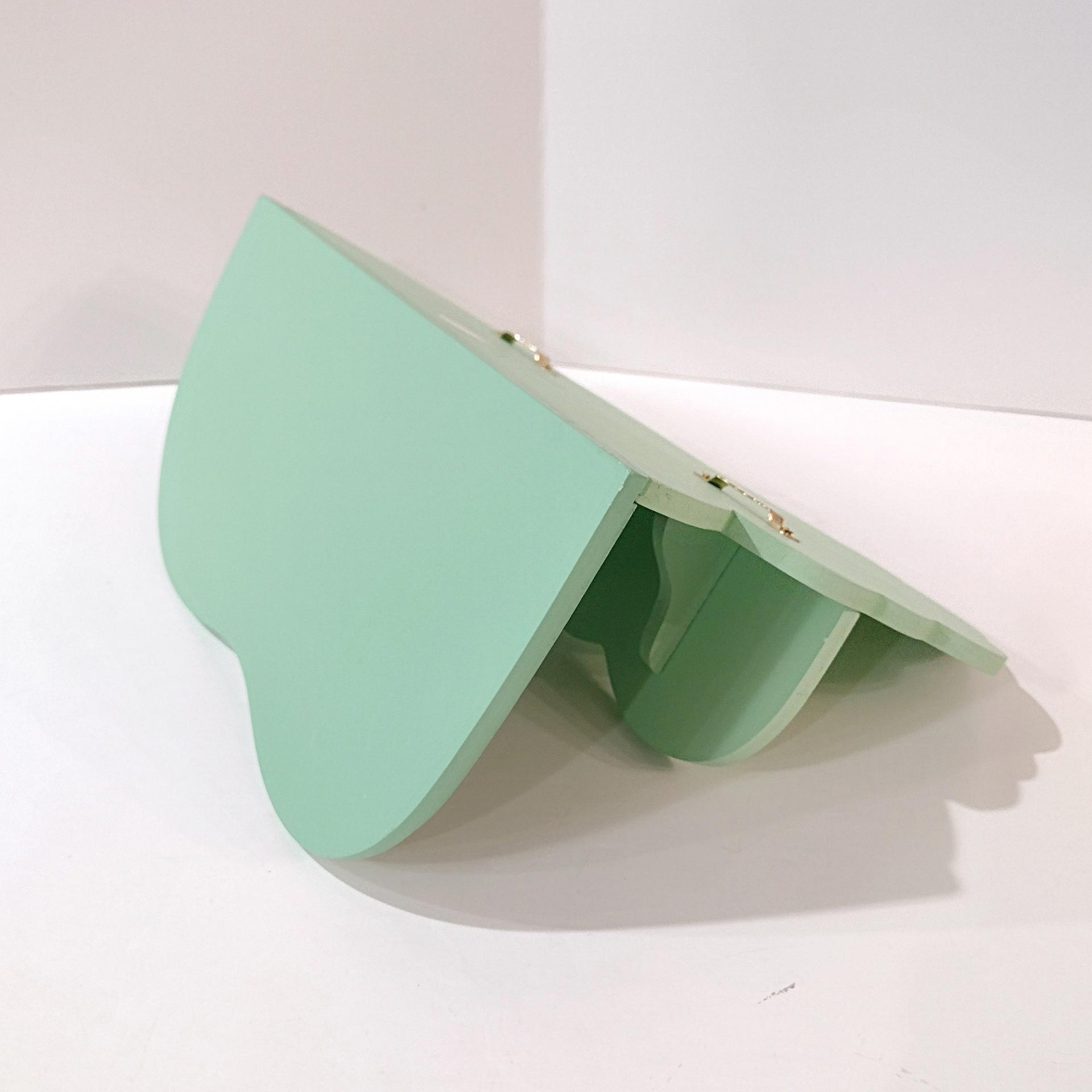 Vintage Avon Best Buddies Display Shelf, Wall Mount or Tabletop Green Tree Wooden Shelf, Kids Room Decor