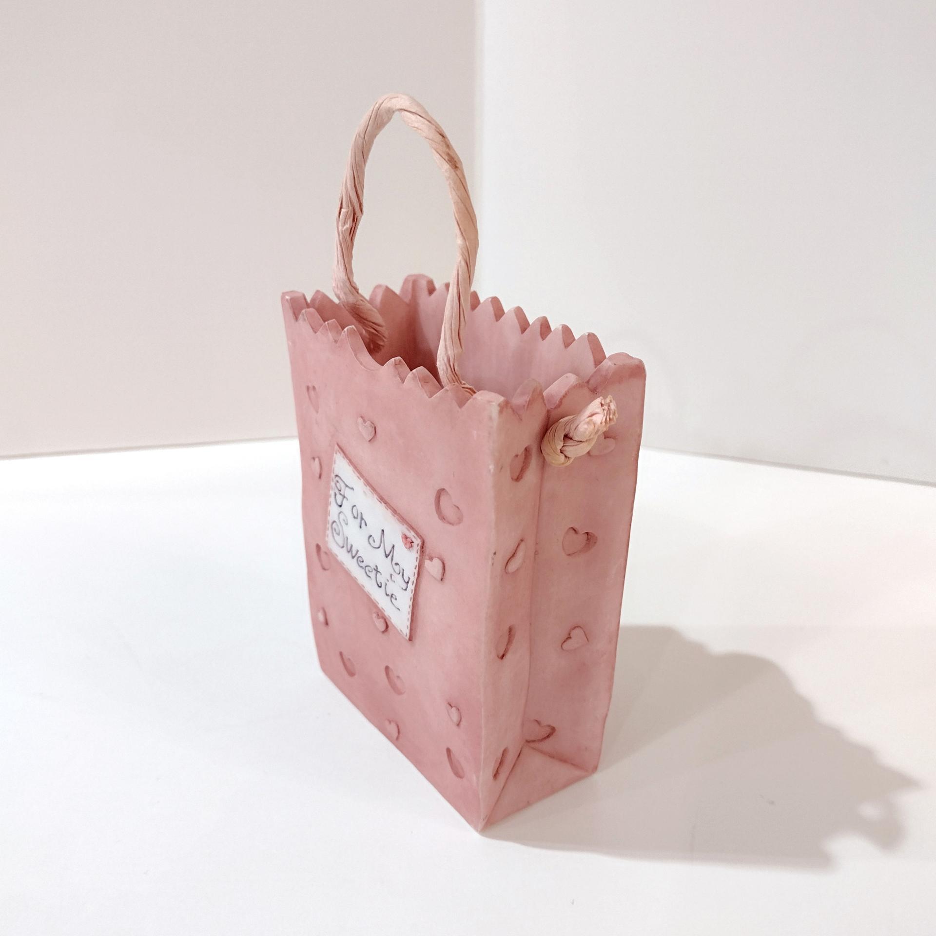 Vintage 1995 Cherished Teddies Valentines Cupid Ceramic Resin Treat Bag, Priscilla Hillman Enesco Teddy Bear Figurine