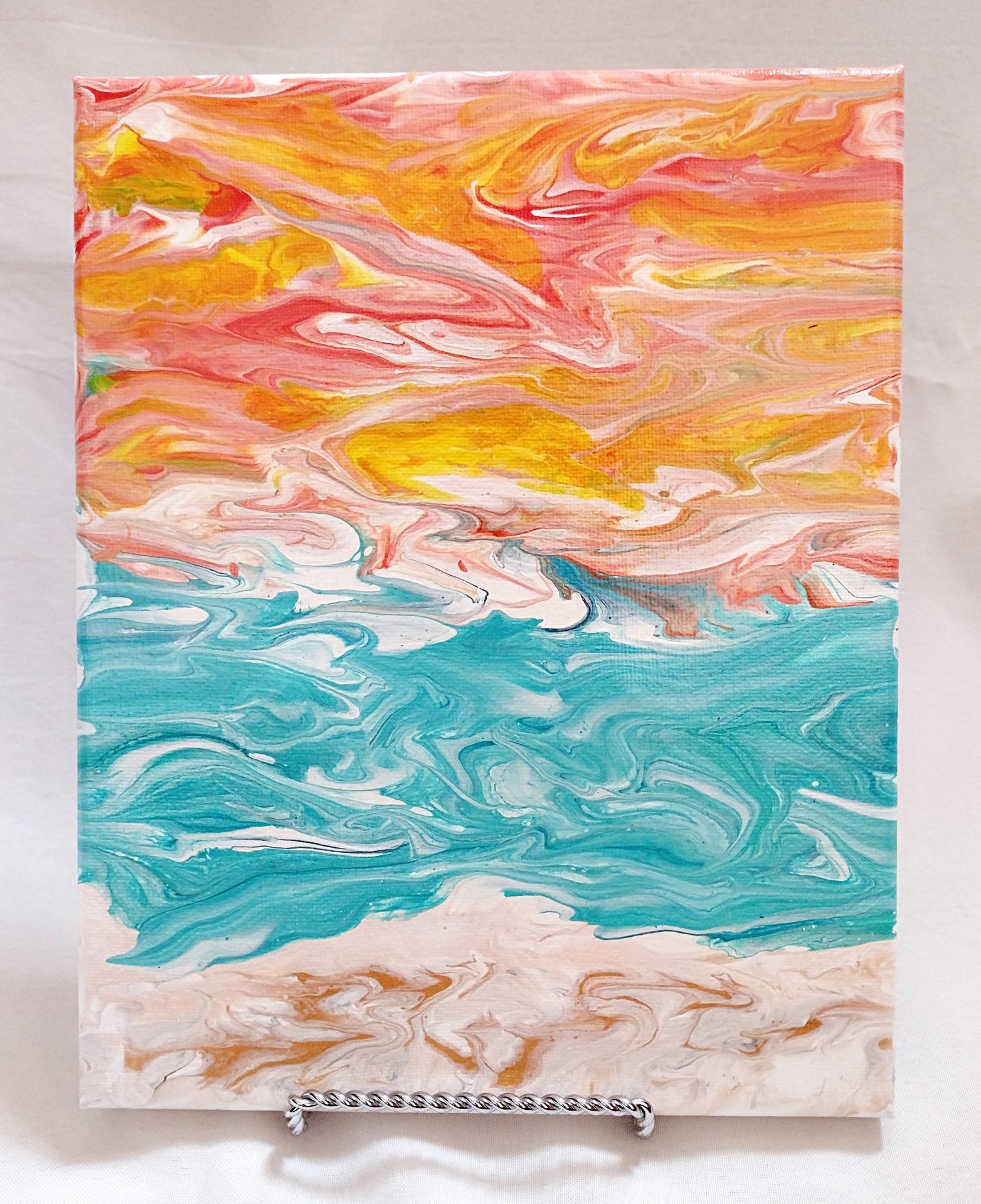 Abstract Beach Sunset