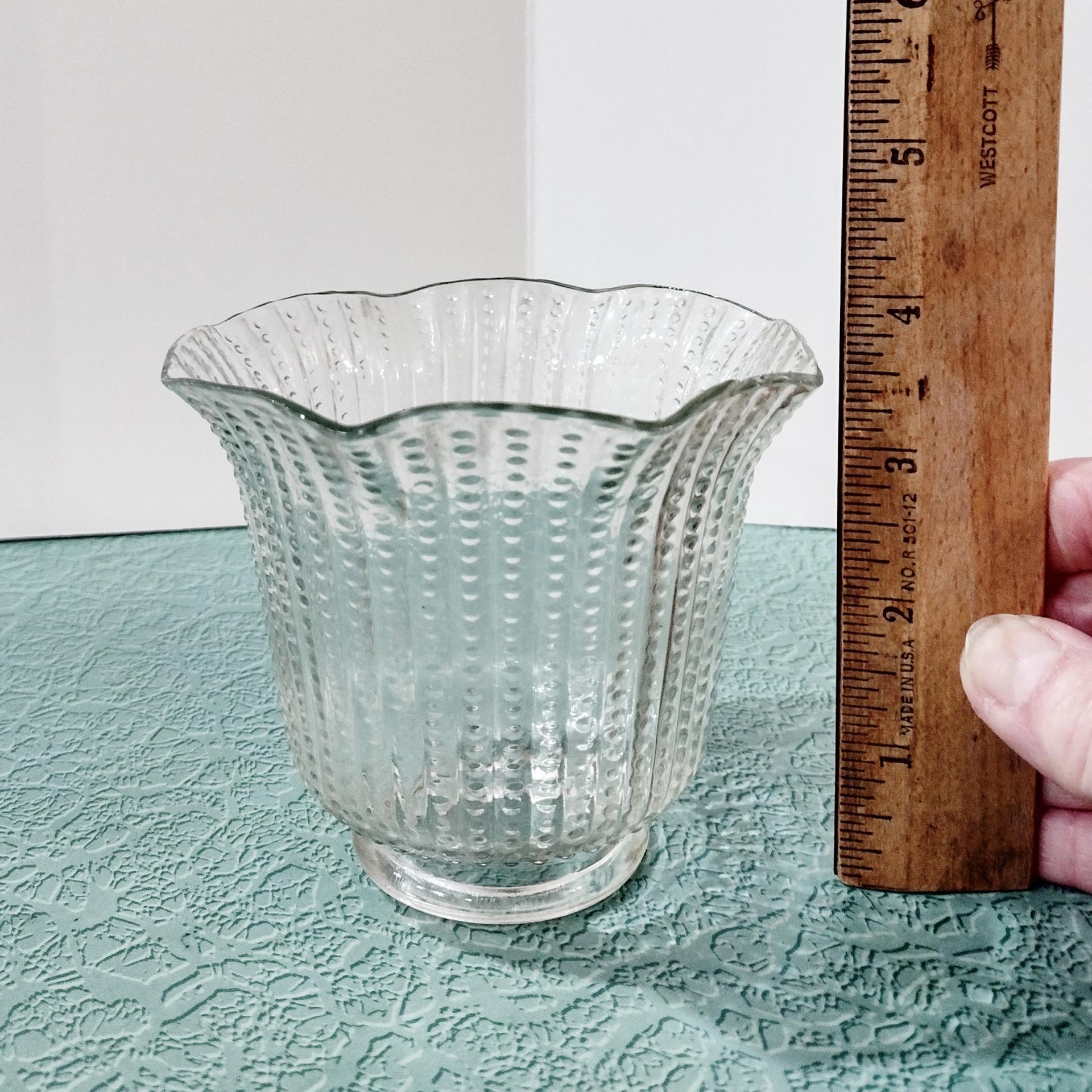 Vintage Beaded Glass Lamp Shade, Replacement Bell Shaped Shade