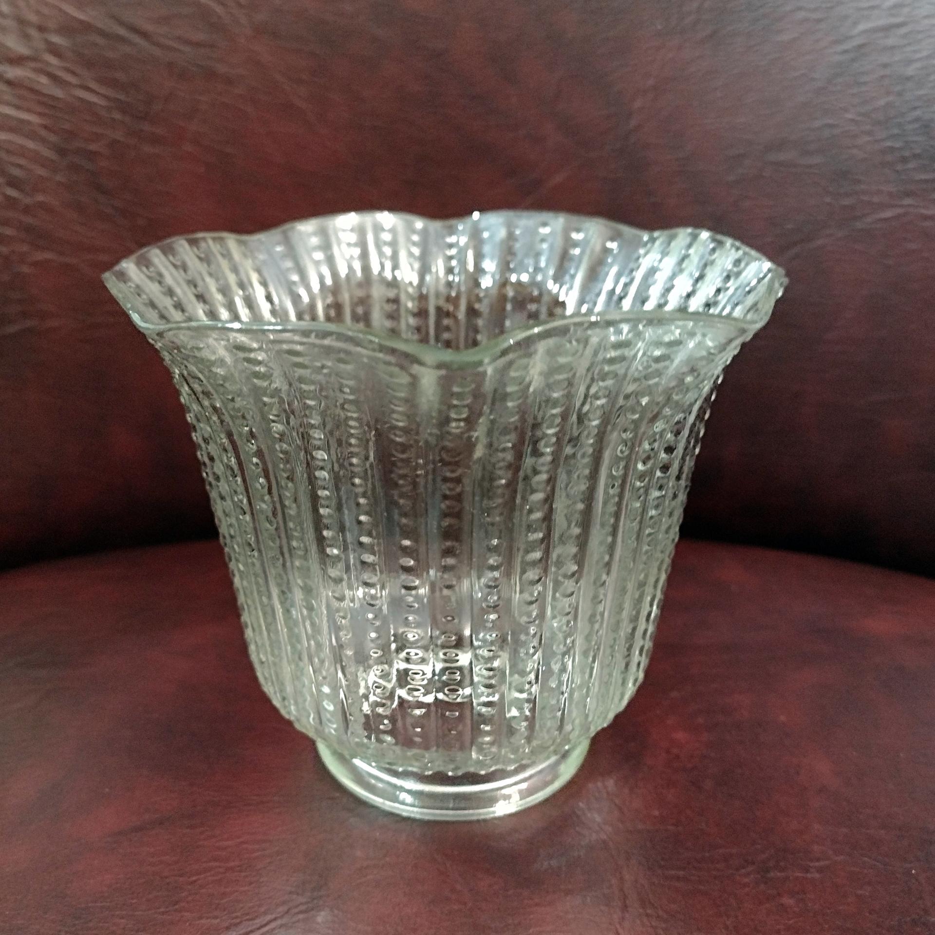 Vintage Beaded Glass Lamp Shade, Replacement Bell Shaped Shade